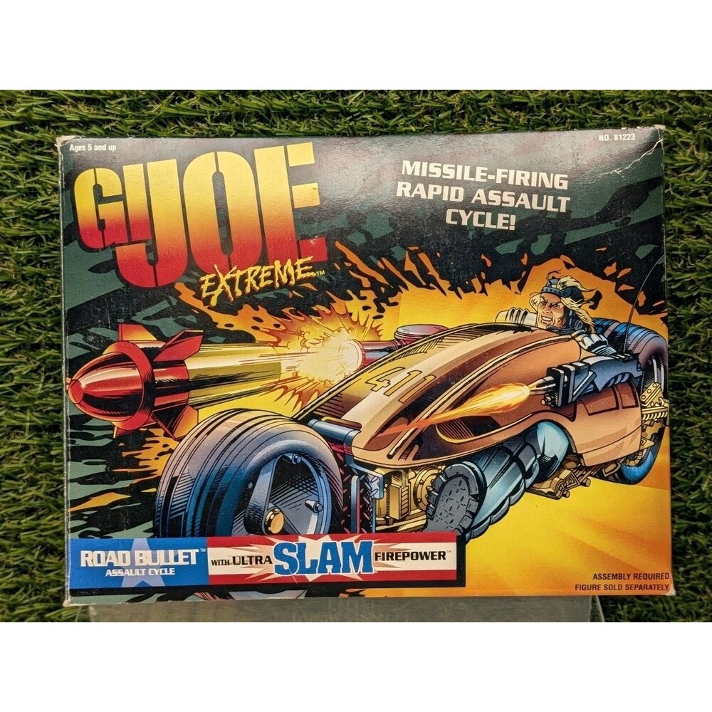 Vintage G I Joe Extreme Road Bullet Assault Cycle toy New 1995 in box